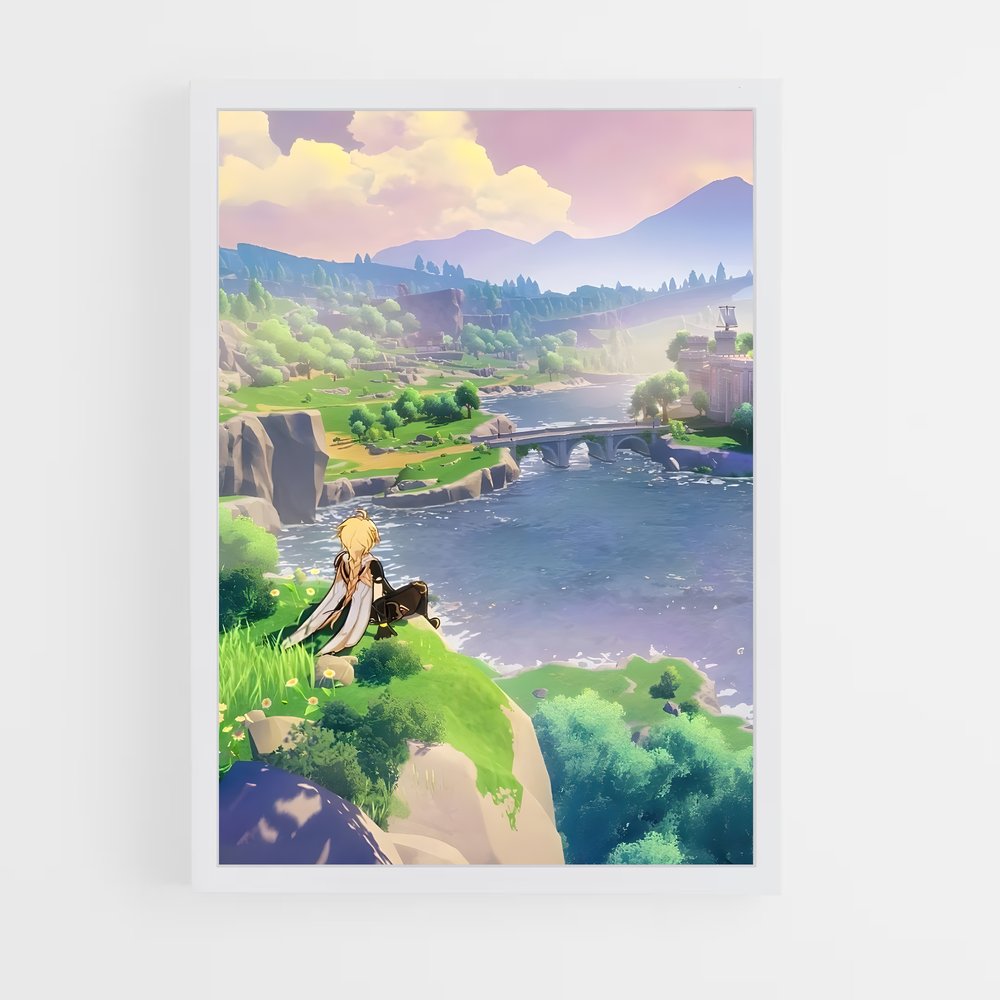 Poster Légende de Zealod – affiche Genshin impact (vue 3)